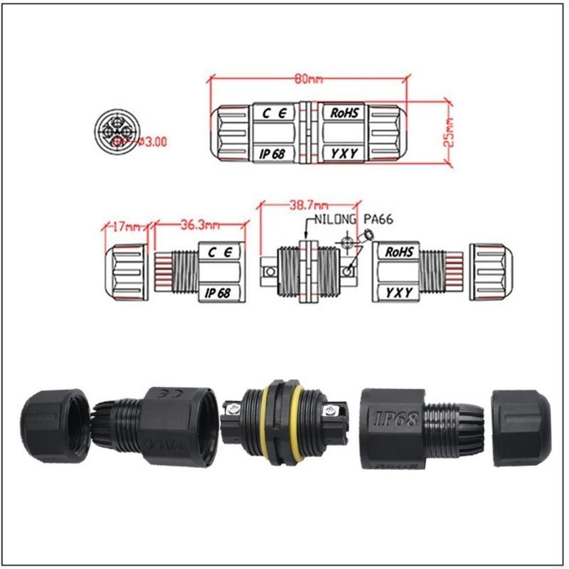 Outdoor Lighting Joint Box - IP68 Waterproof Connector Outdoor LED Light