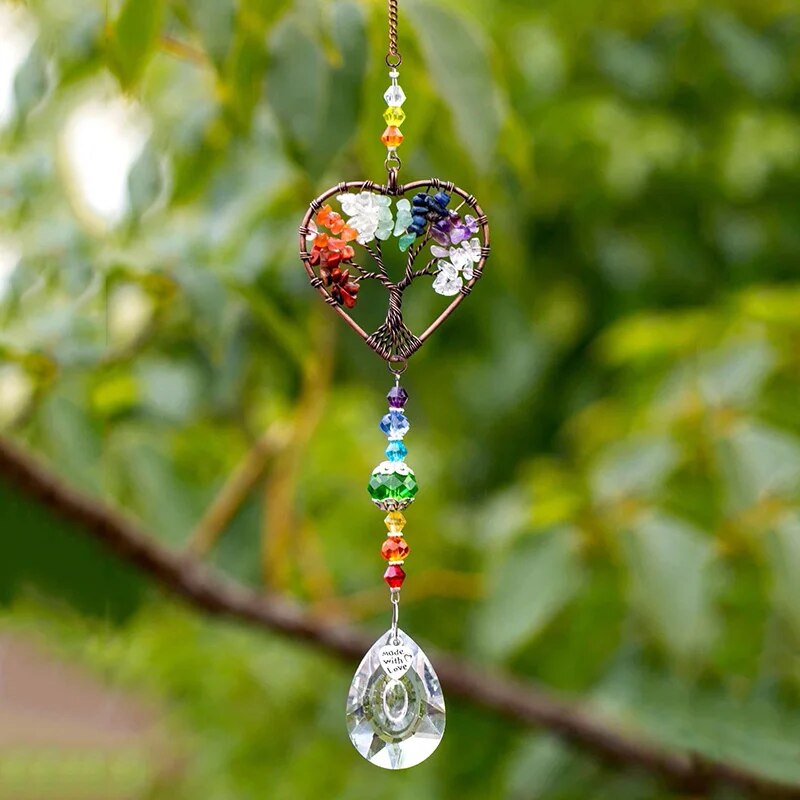 Outdoor Lighting Pendant - 1pc Colorful Original Stone Tree Of