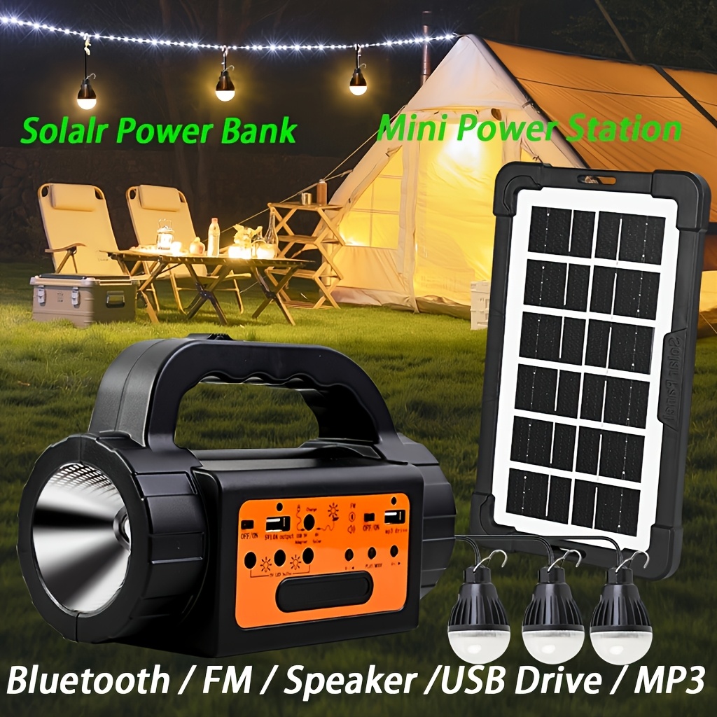 Outdoor Lighting Rechargeable - Solar Rechargeable Camping Lights Outdoor, Powered