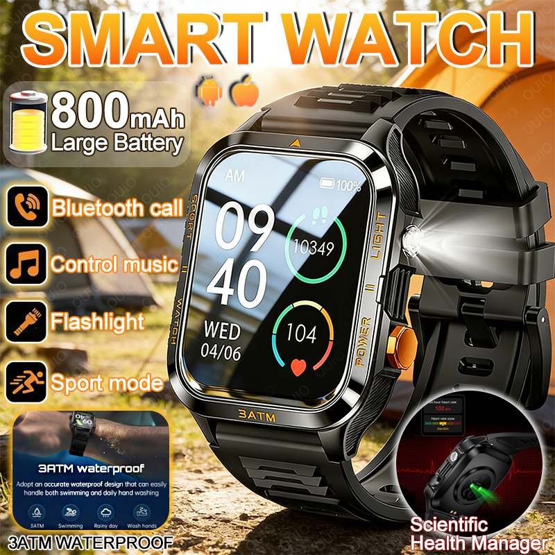 Outdoor Lighting Ip Rating - New Men Outdoor Smart Watch Flashlight