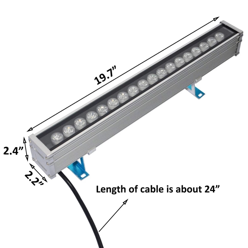 9w 12w 18w 36w 72w LED Wall wa - Outdoor Lighting Linear recension och pris