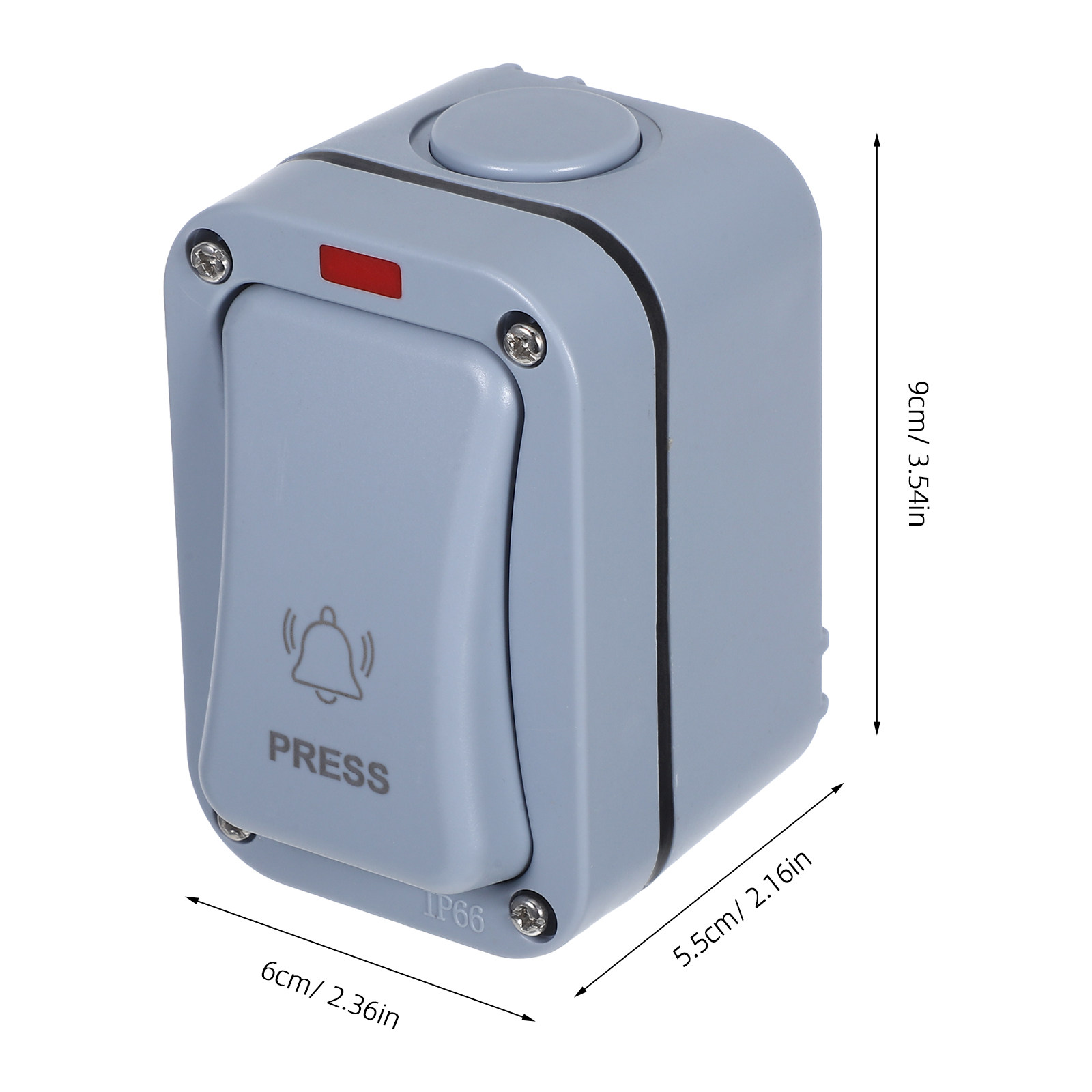 Plastic Outdoor Doorbell Push  - Outdoor Lighting Garage recension och pris