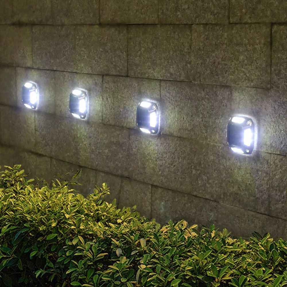 4 PCS 8 LED Solar Ground Light - Ground Light Recessed recension och pris