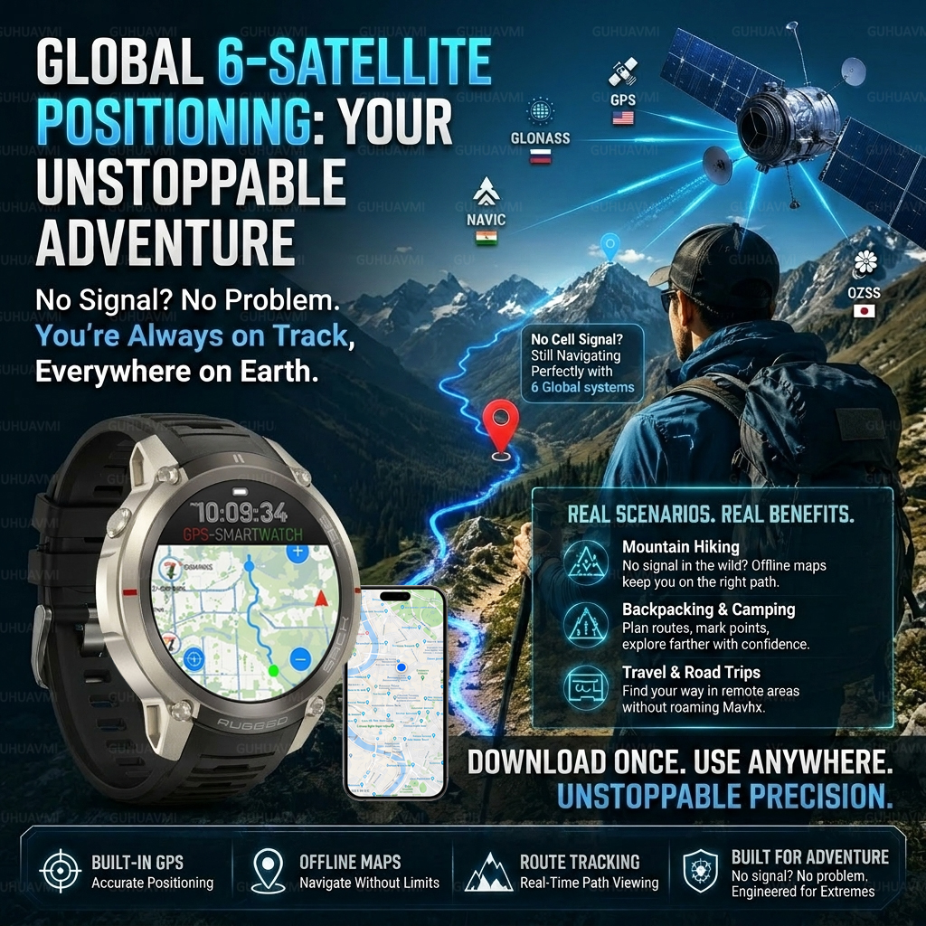 2026New Military GPS SmartWatc - Outdoor Lighting Track recension och pris