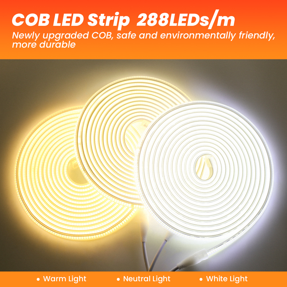 COB LED Strip 110V 220V Flexib - Outdoor Lighting Linear recension och pris