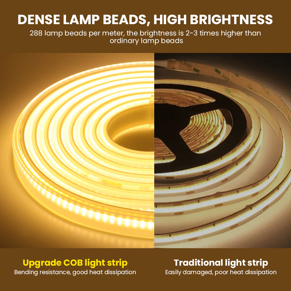 COB LED Strip 110V 220V Flexib - Outdoor Lighting Linear recension och pris