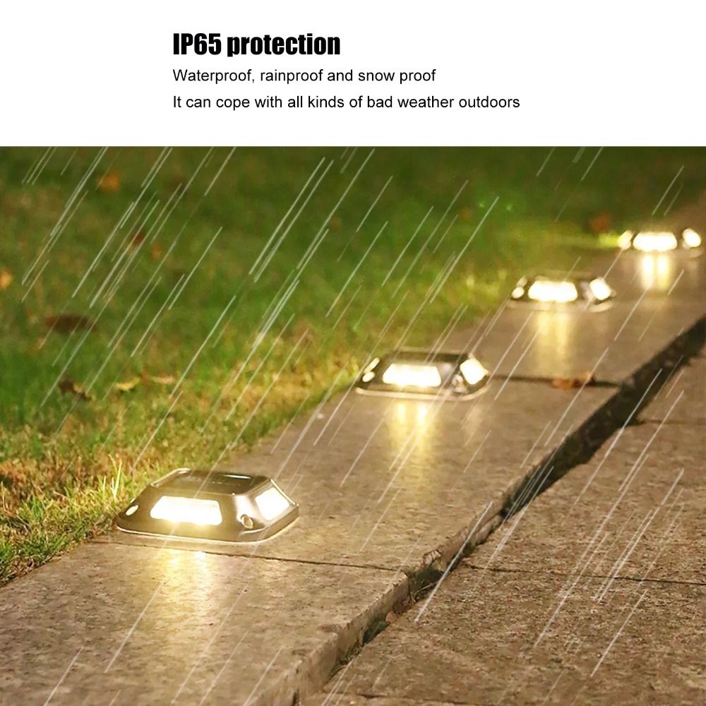 4 PCS 8 LED Solar Ground Light - Ground Light Recessed recension och pris