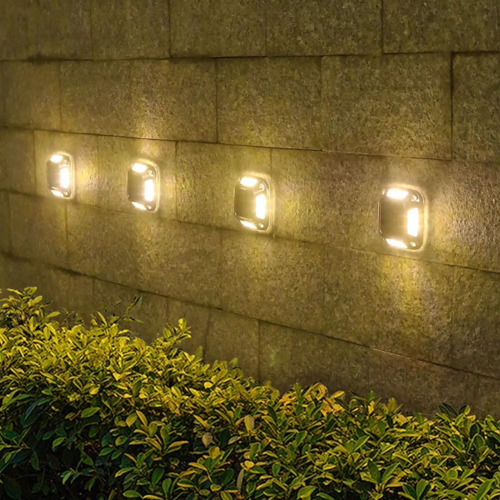 4 PCS 8 LED Solar Ground Light - Ground Light Recessed recension och pris