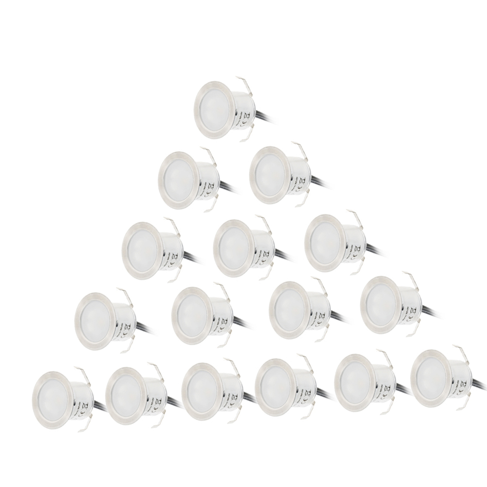 16PCS 0.6W High Bright Recesse - Ground Light Recessed recension och pris