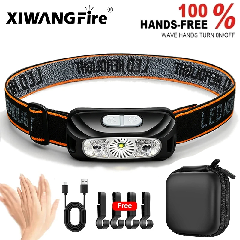 Strong Light Headlamp Portable - Motion Sensor Outdoor recension och pris