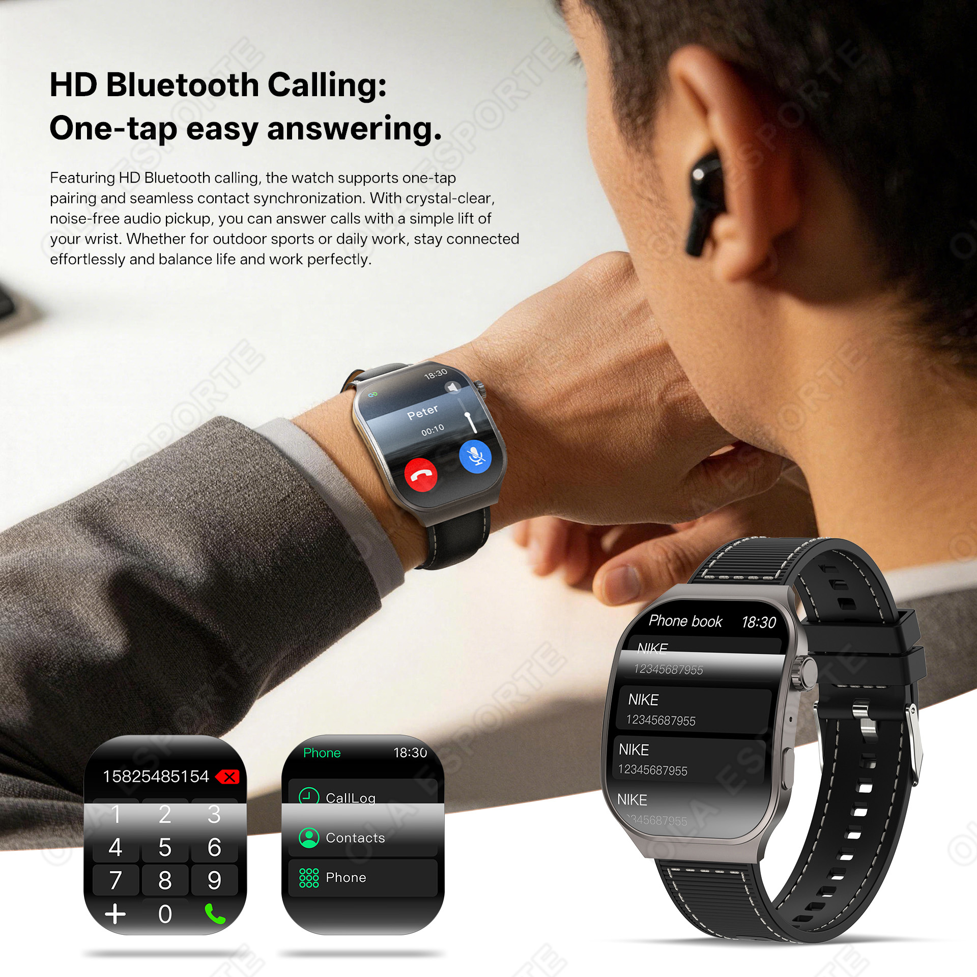 New Curved Screen Smart Watch  - Outdoor Lighting Track recension och pris