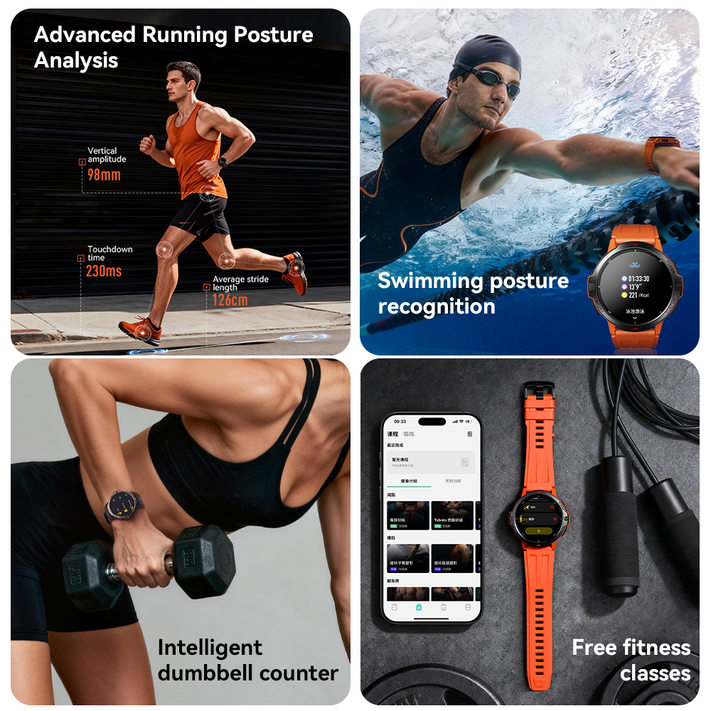 Dido AI Fit Pro GPS Smartwatch - Outdoor Lighting Track recension och pris