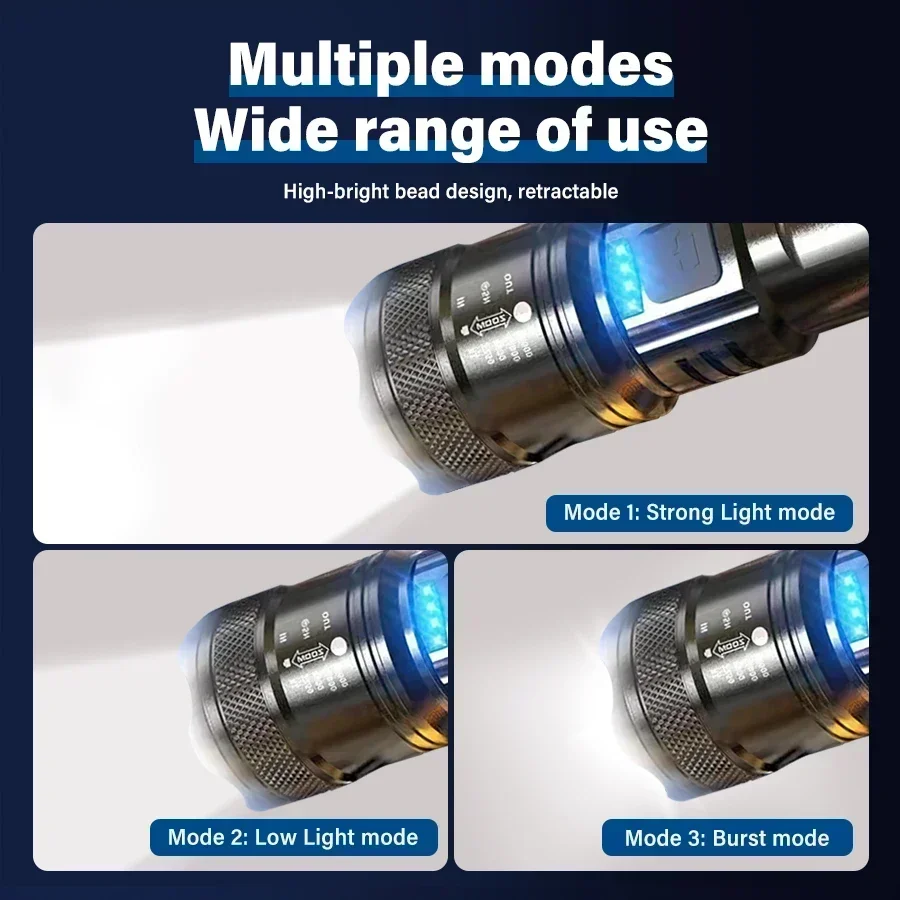 Super Bright LED Flashlight US - Outdoor Lighting Rechargeable recension och pris