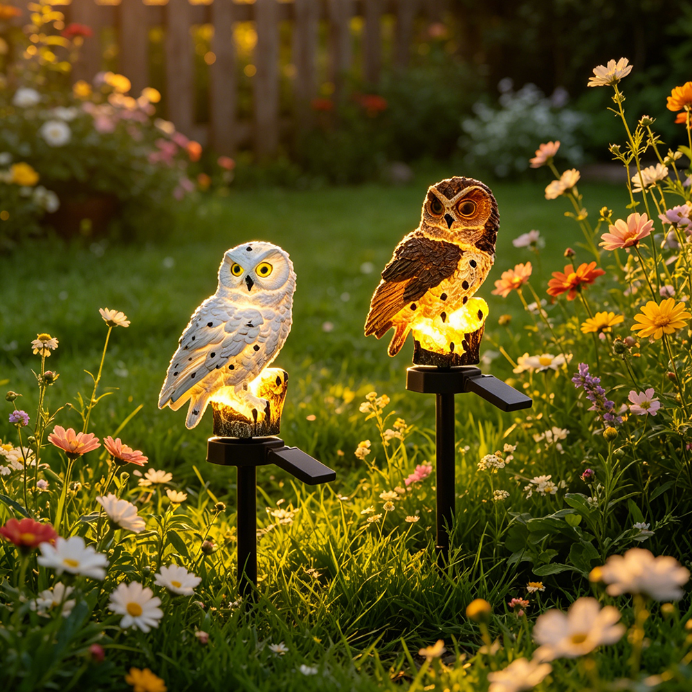 Owl Solar Light, Resin Owl Gro - Outdoor Lighting For Patio recension och pris