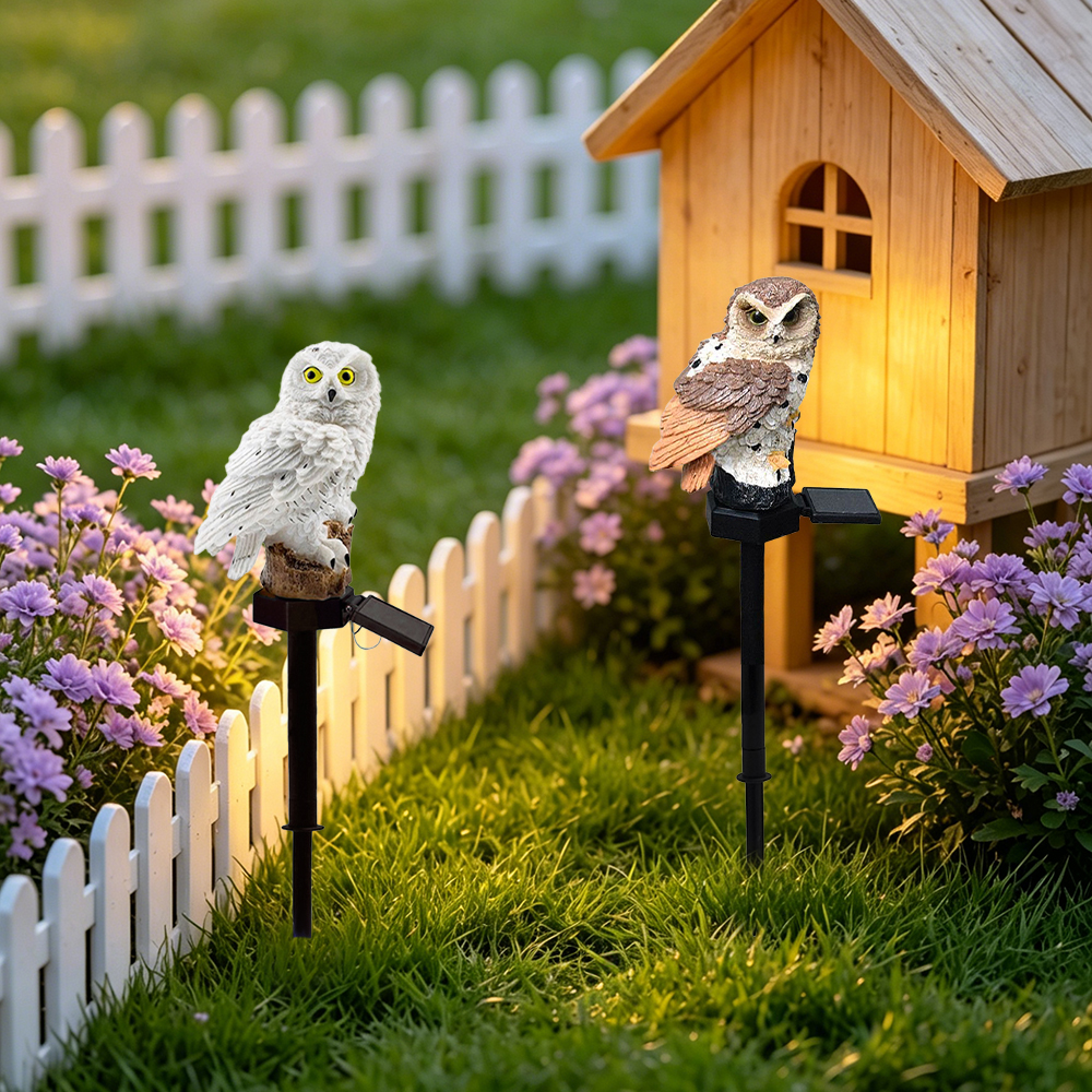 Owl Solar Light, Resin Owl Gro - Outdoor Lighting For Patio recension och pris
