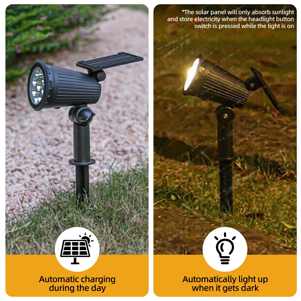 1/2PCS Solar Powered 9LED Lamp - Outdoor Lighting Linear recension och pris