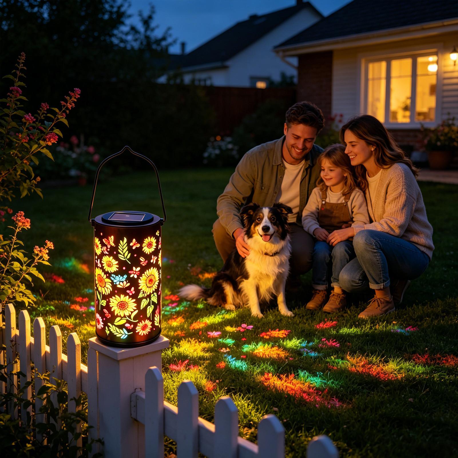Sunflower Solar Lantern Weathe - Outdoor Lighting For Patio recension och pris