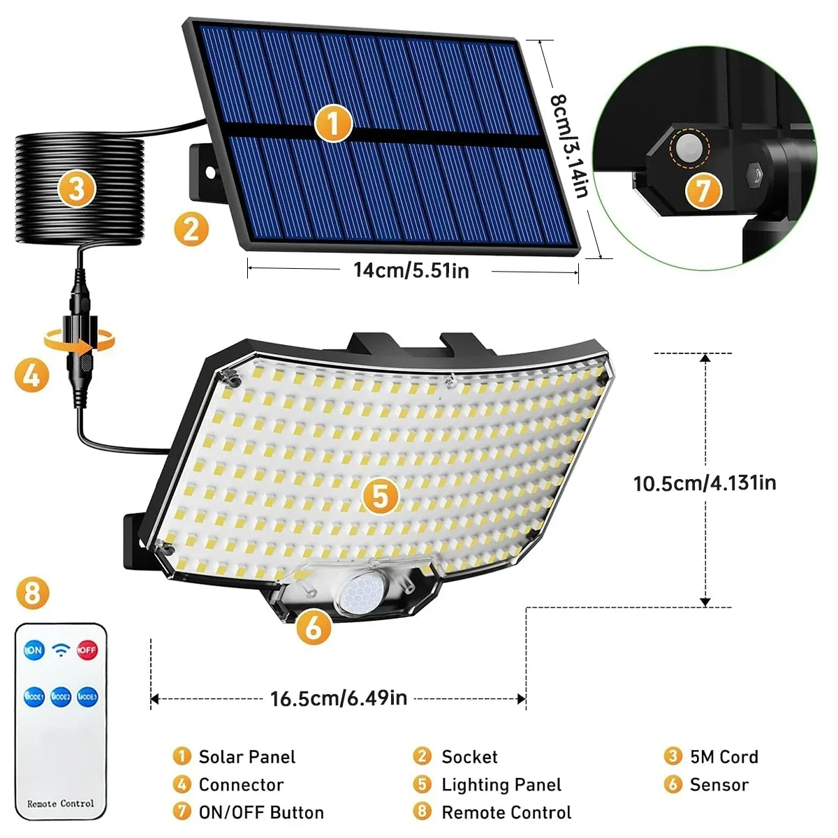 234LED Solar Outdoor Lights Mo - Outdoor Lighting Garage recension och pris