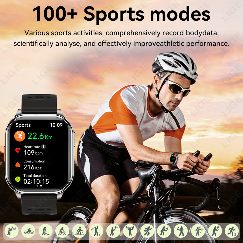 LIGE New Smart Watch 2.01
