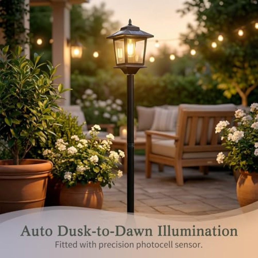 Outdoor Solar Post Lights, 2-P - Outdoor Lighting For Patio recension och pris