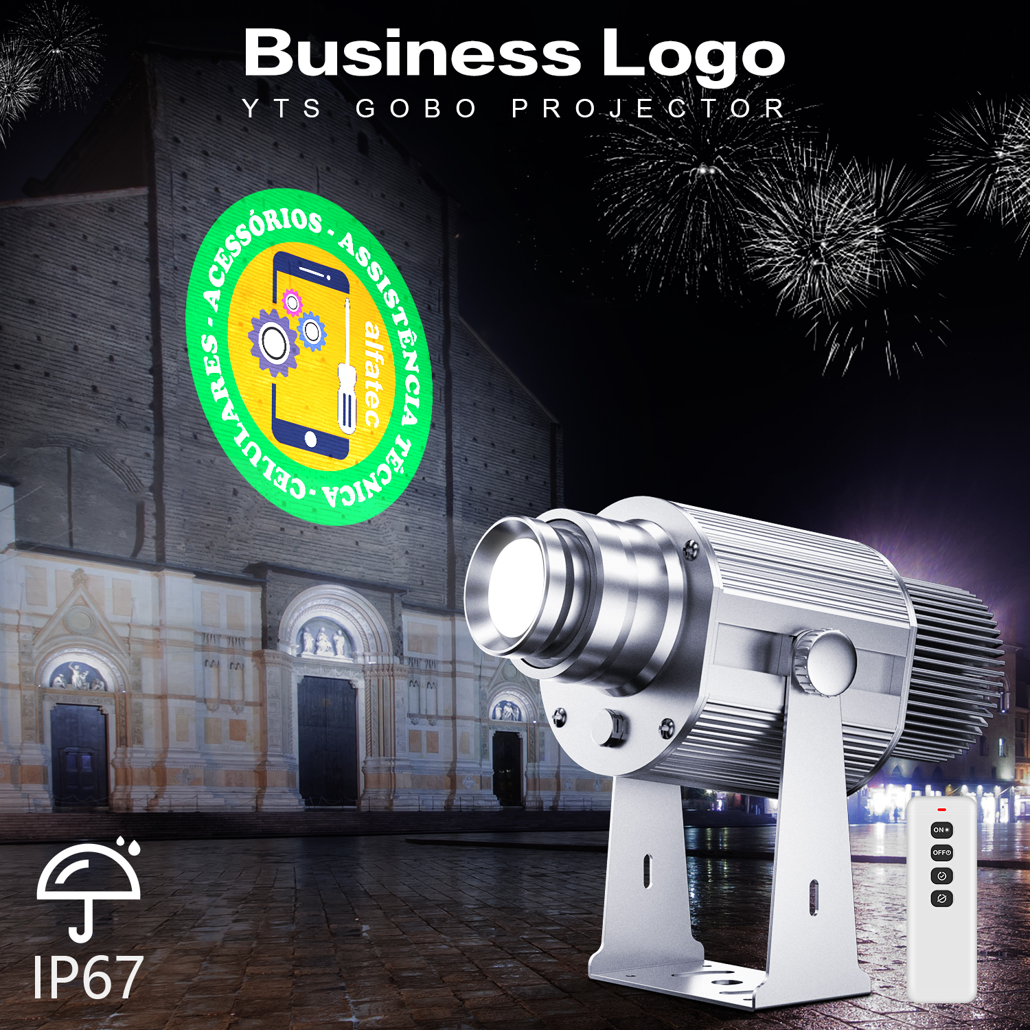 YTS PRO Sliver Gobo Projector  - Outdoor Lighting Logo recension och pris