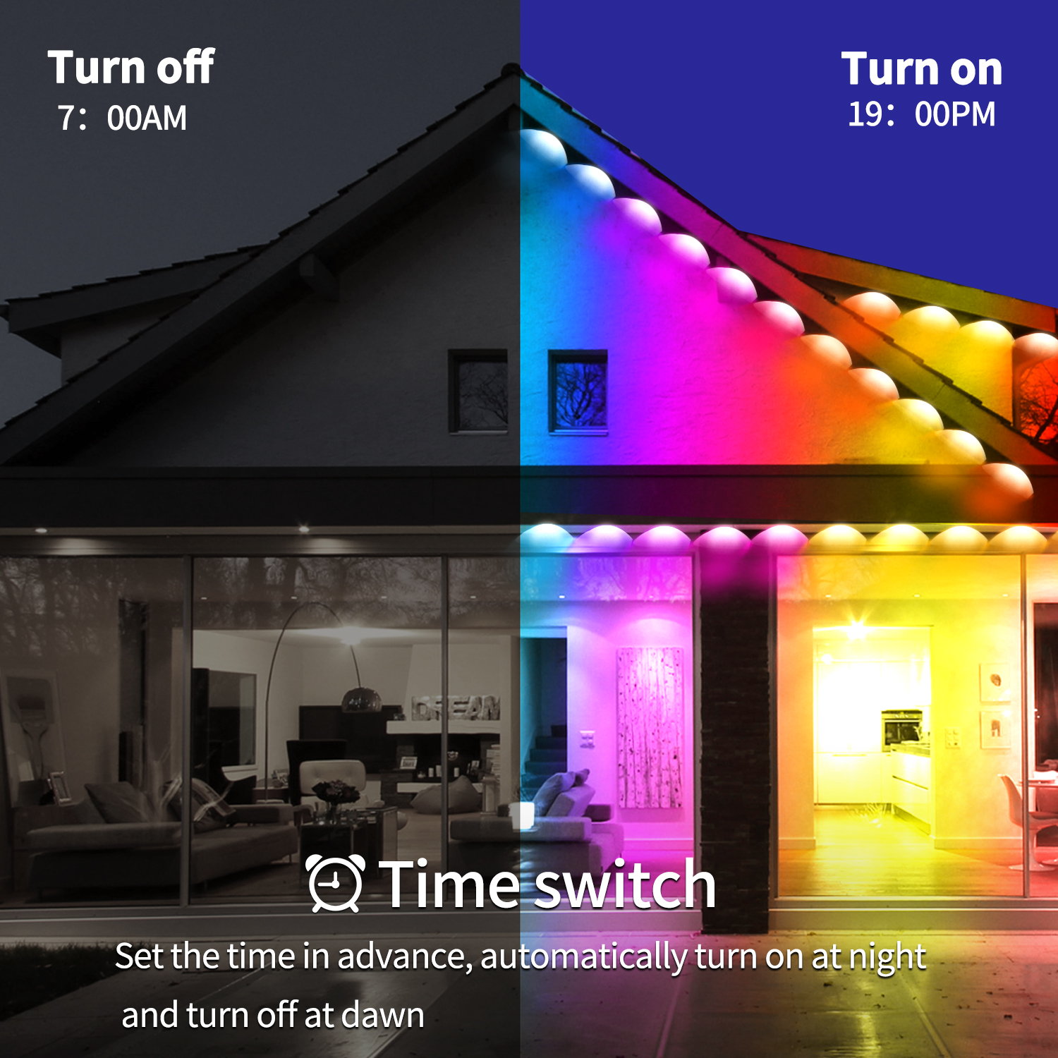300ft Permanent Outdoor Light, - Outdoor Lighting Under Eaves recension och pris