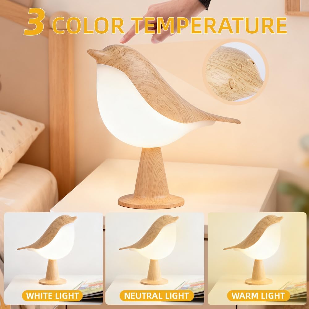 Cordless Bird Table Lamp, 3 Co - Outdoor Lighting Rechargeable recension och pris