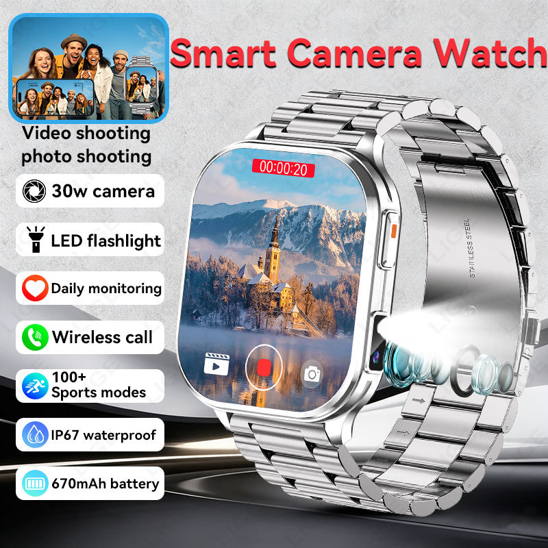 New Camera Smart Watch for Men - Outdoor Lighting Ip Rating recension och pris