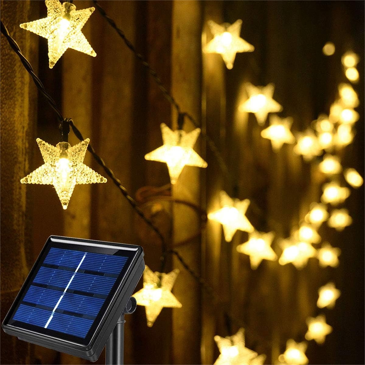 50ft 120 LED Solar Star Fairy  - Outdoor Lighting For Patio recension och pris