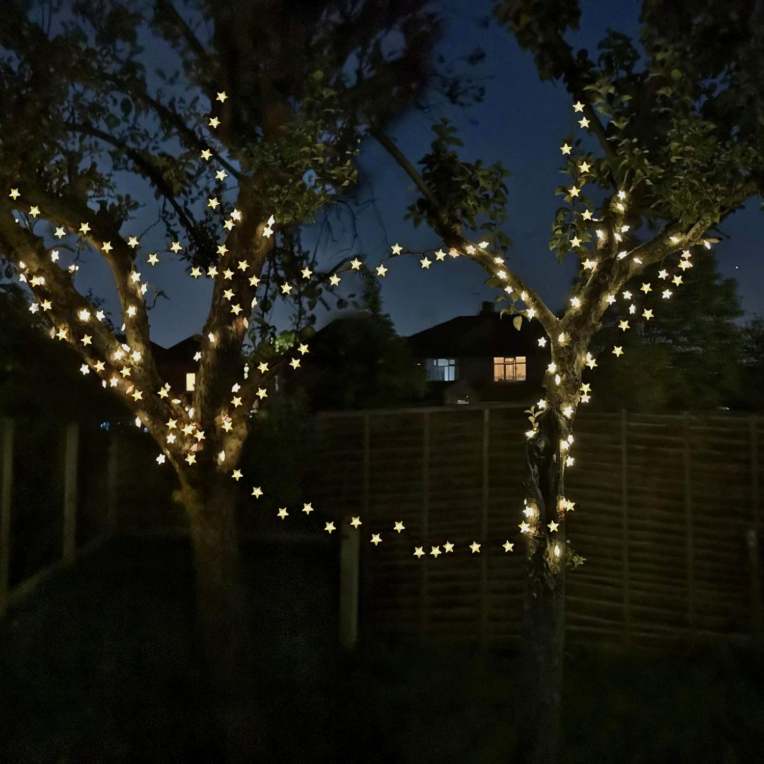 50ft 120 LED Solar Star Fairy  - Outdoor Lighting For Patio recension och pris