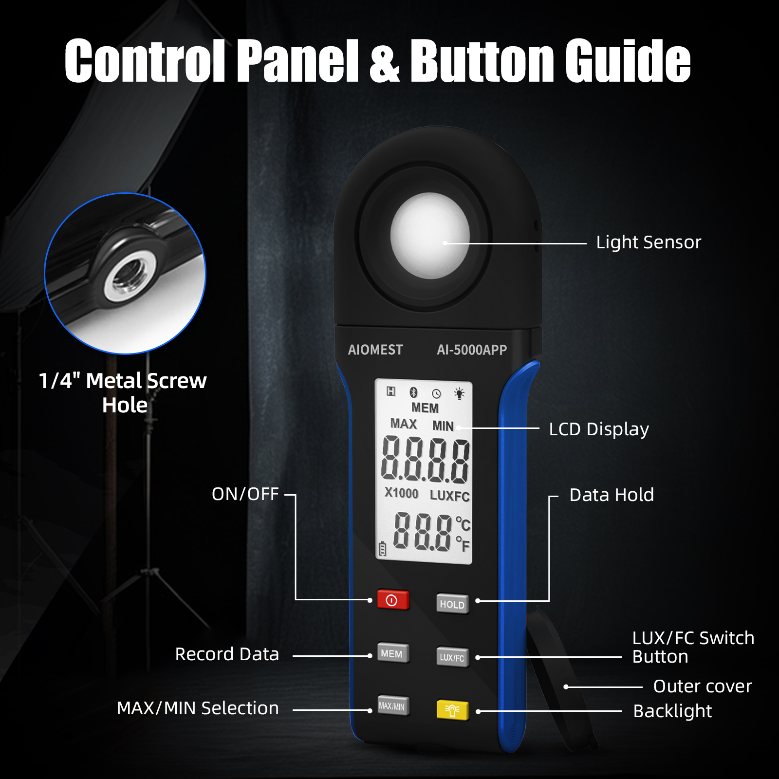 Digital Lux Meter 1-400,000 Lu - Outdoor Lighting Electrician recension och pris