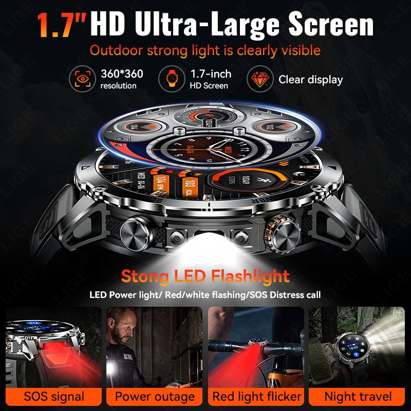 LIGE New Smart Watch For Men 1 - Outdoor Lighting Ip Rating recension och pris