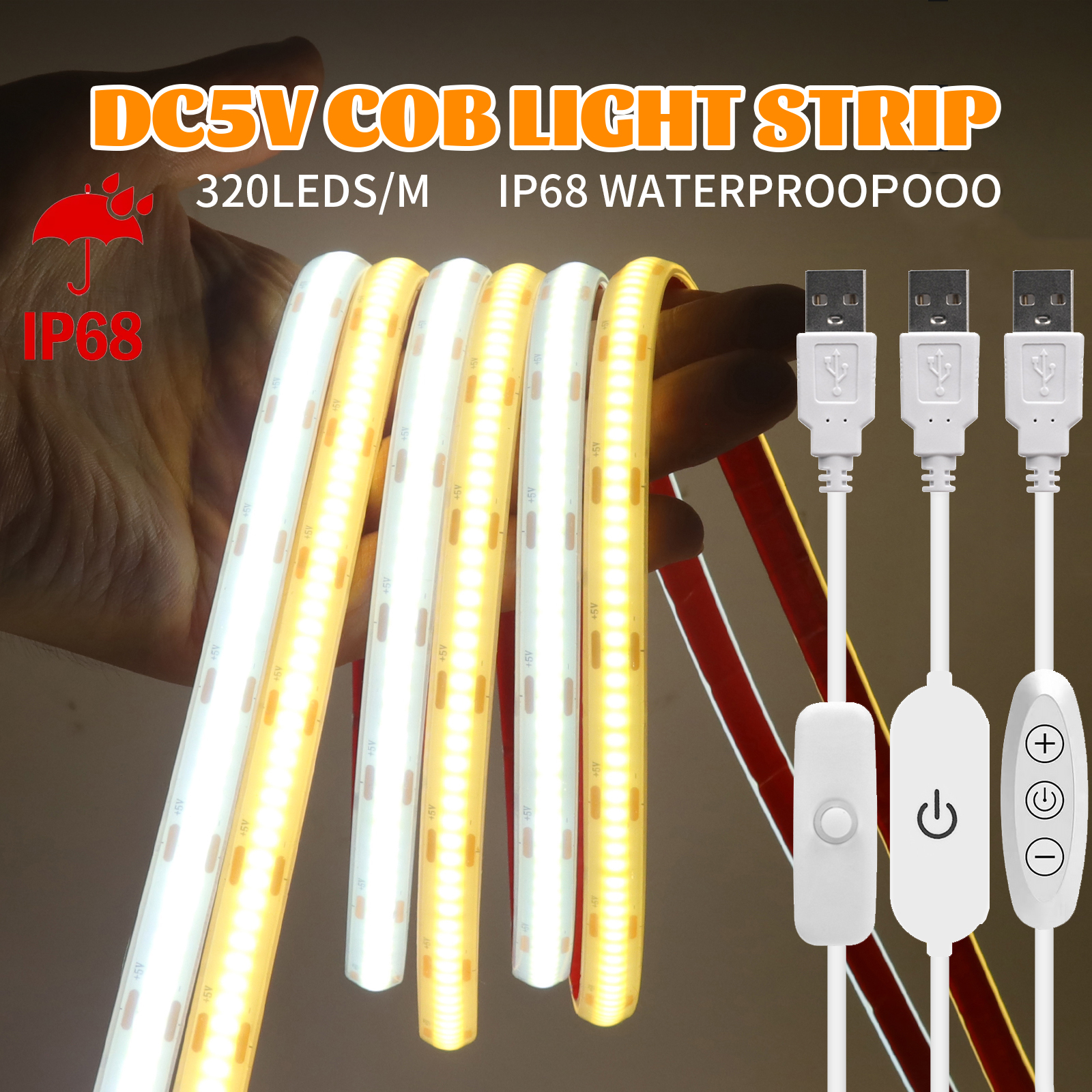 IP68 Waterproof COB LED Strip  - Outdoor Lighting Linear recension och pris