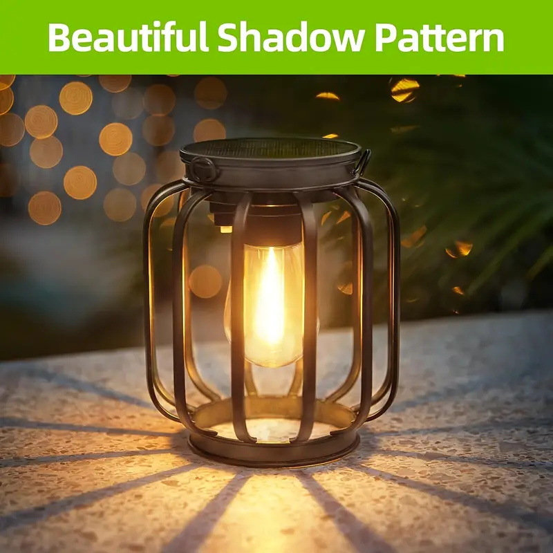 Solar Wrought Iron Lights Vint - Outdoor Lighting Pendant recension och pris