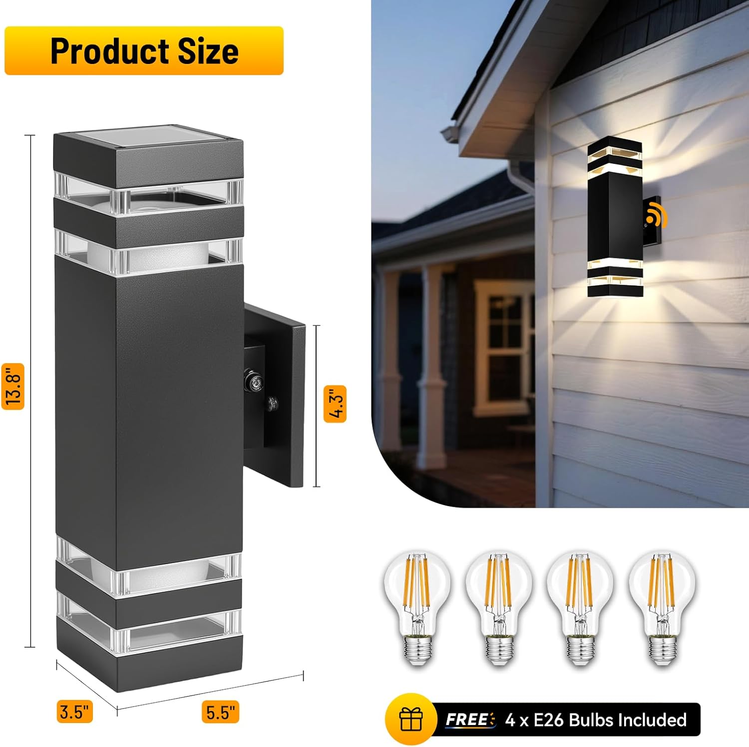 Modern Outdoor Wall Sconce 2-P - Outdoor Lighting Garage recension och pris