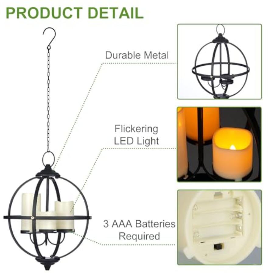 Battery Operated Outdoor Cle C - Outdoor Lighting Pendant recension och pris
