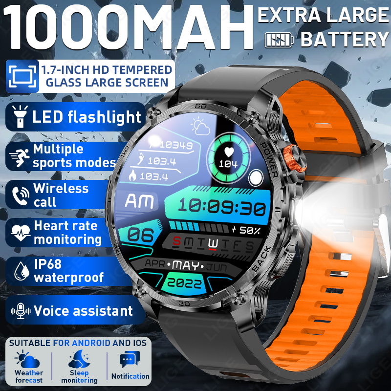 LIGE Men Military Outdoor 1000 - Outdoor Lighting Ip Rating recension och pris