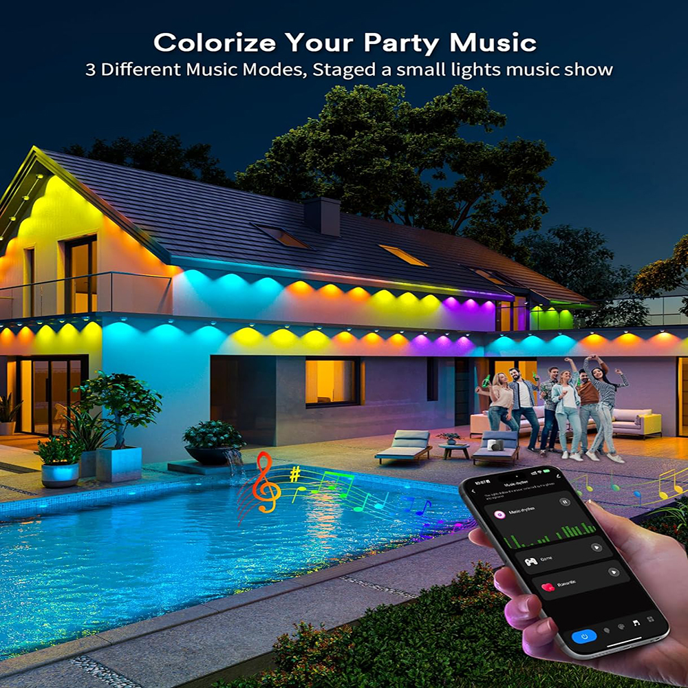 Smart RGBIC Eaves Lights Perma - Outdoor Lighting Under Eaves recension och pris