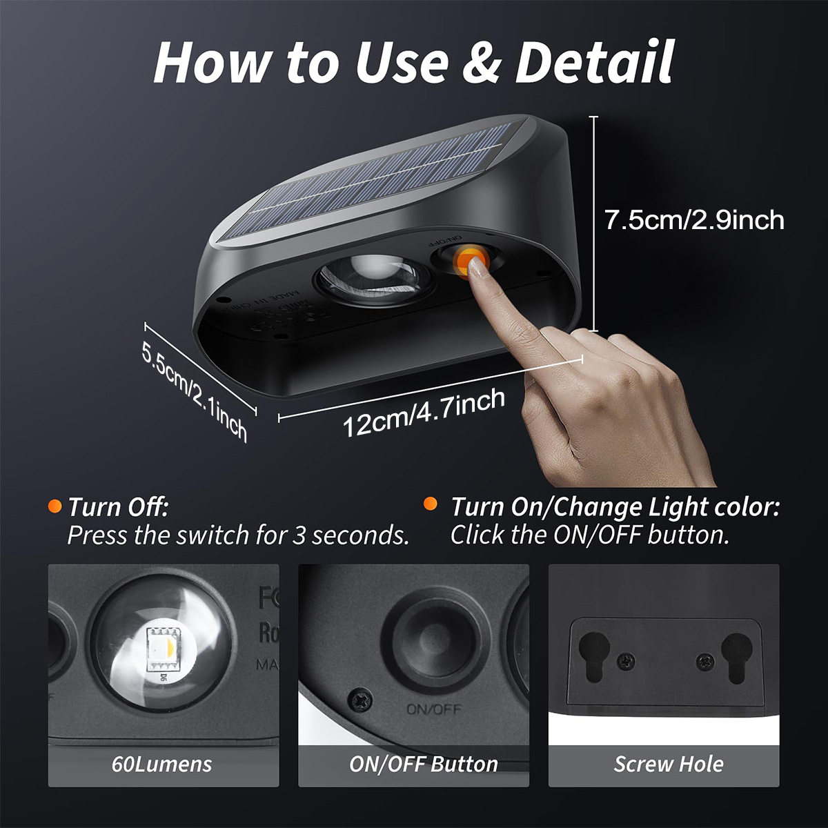 Solar Wall Lamp Solar Fence Li - Outdoor Lighting Linear recension och pris