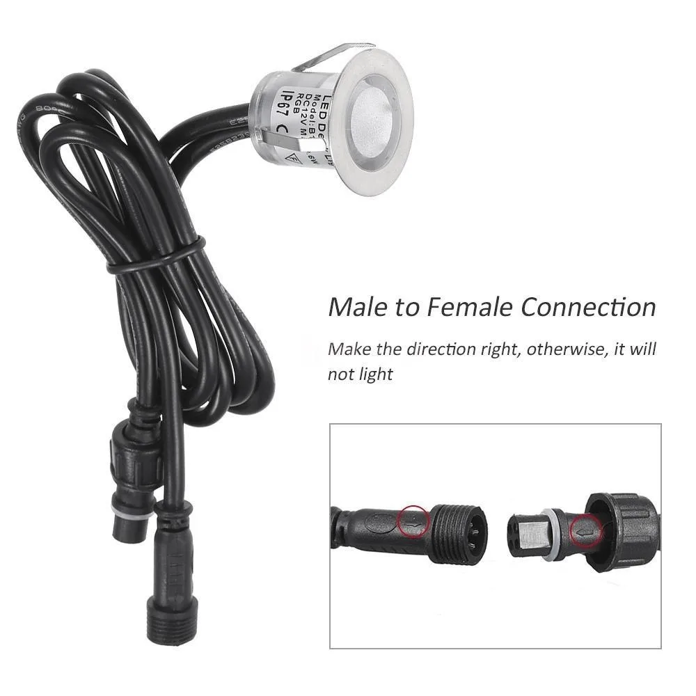 32mm LED Deck Lights 0.6W 500L - Ground Light Recessed recension och pris