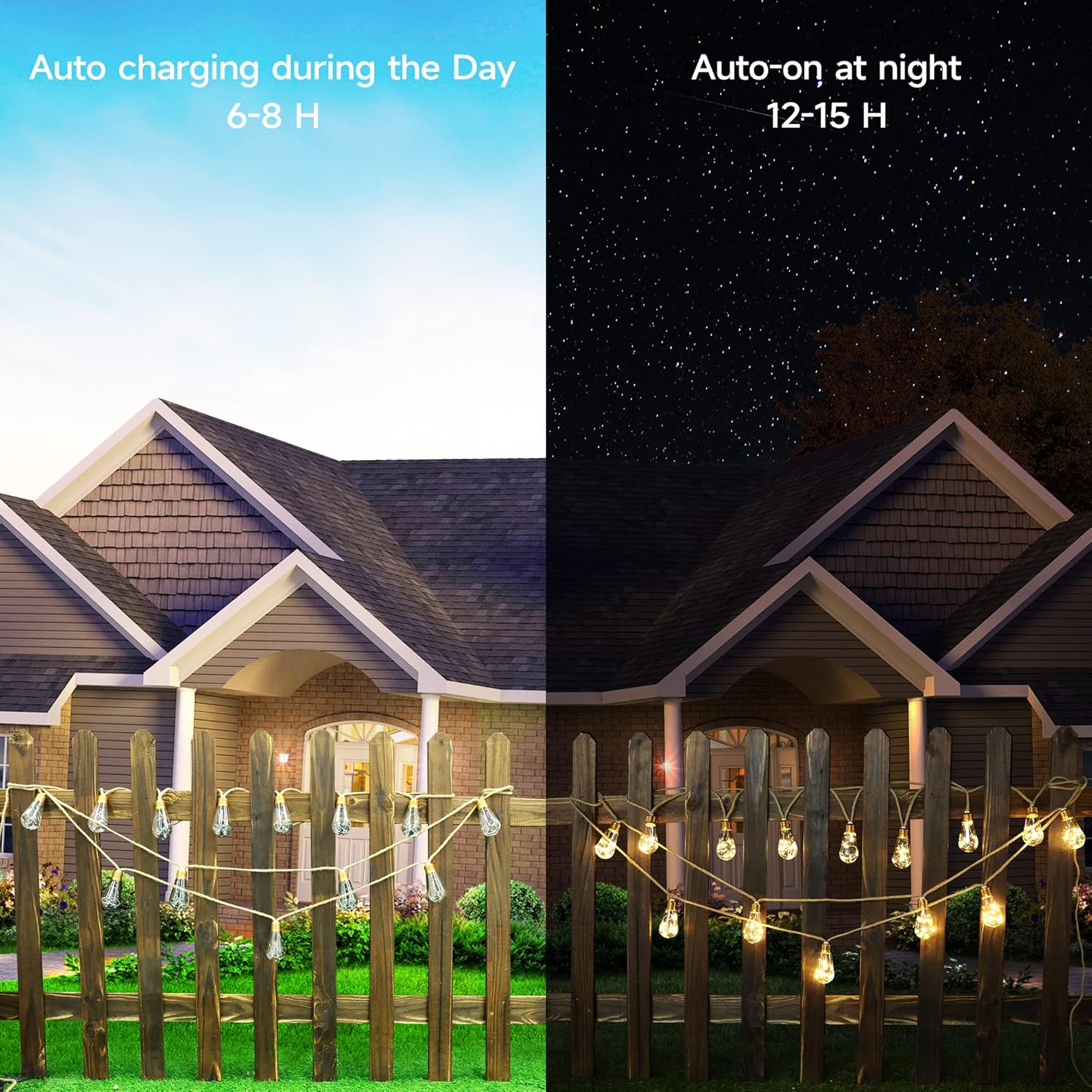 Solar Outdoor String Lights 20 - Outdoor Lighting For Patio recension och pris