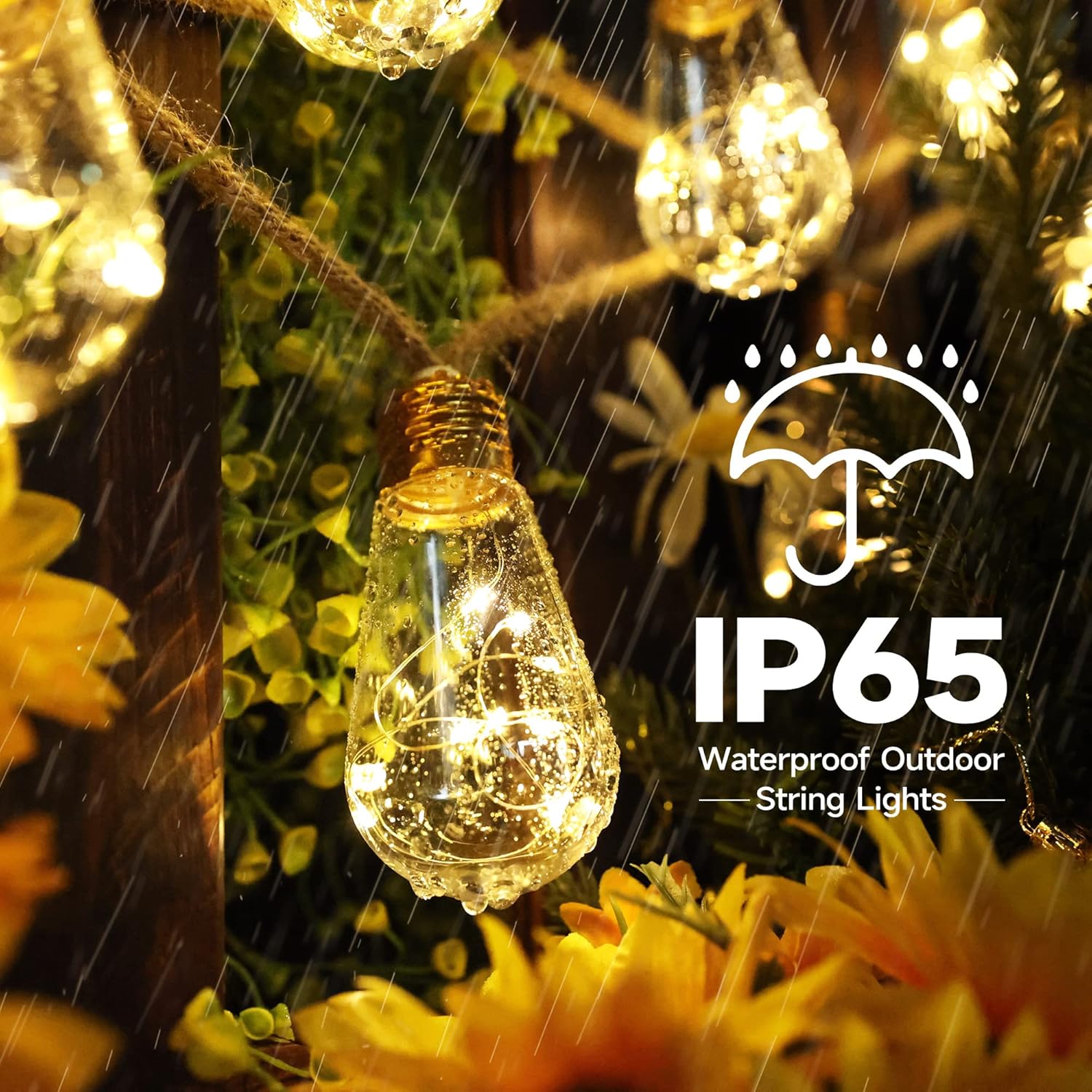 Solar Outdoor String Lights 20 - Outdoor Lighting For Patio recension och pris