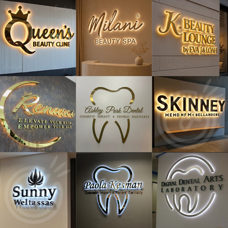 3D Backlit Sign for Business L - Outdoor Lighting Logo recension och pris