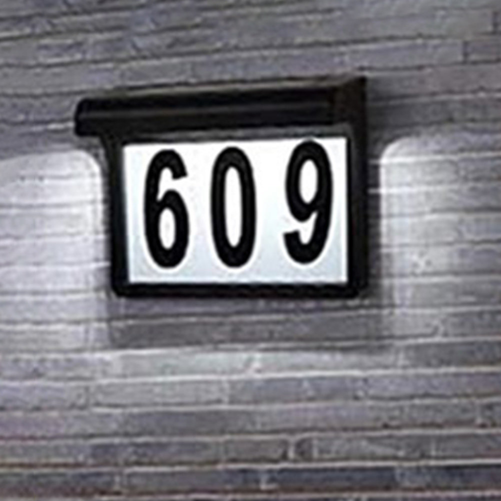 Solar Lighted House Number Sig - Outdoor Lighting Garage recension och pris