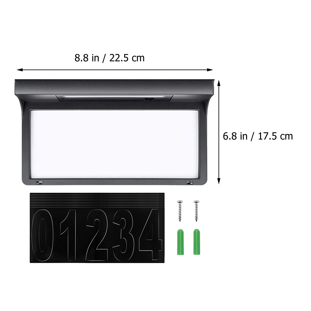 Solar Lighted House Number Sig - Outdoor Lighting Garage recension och pris