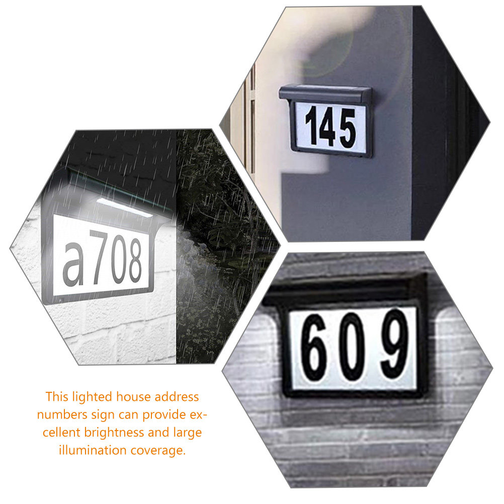 Solar Lighted House Number Sig - Outdoor Lighting Garage recension och pris