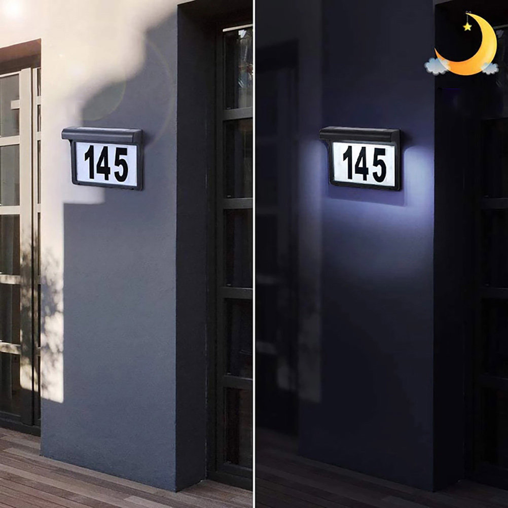 Solar Lighted House Number Sig - Outdoor Lighting Garage recension och pris