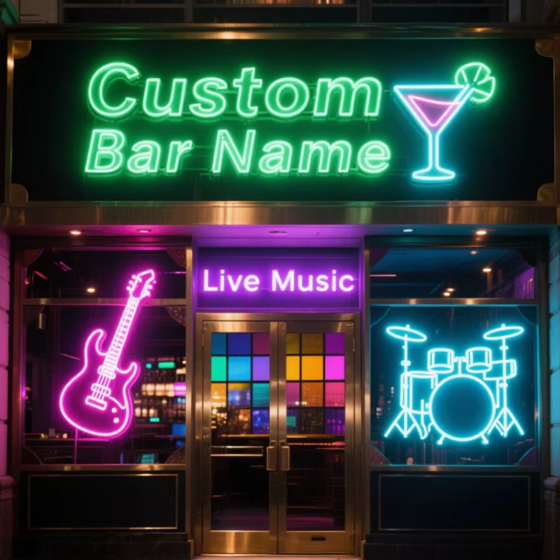 Custom Neon Signs Personalized - Outdoor Lighting Logo recension och pris