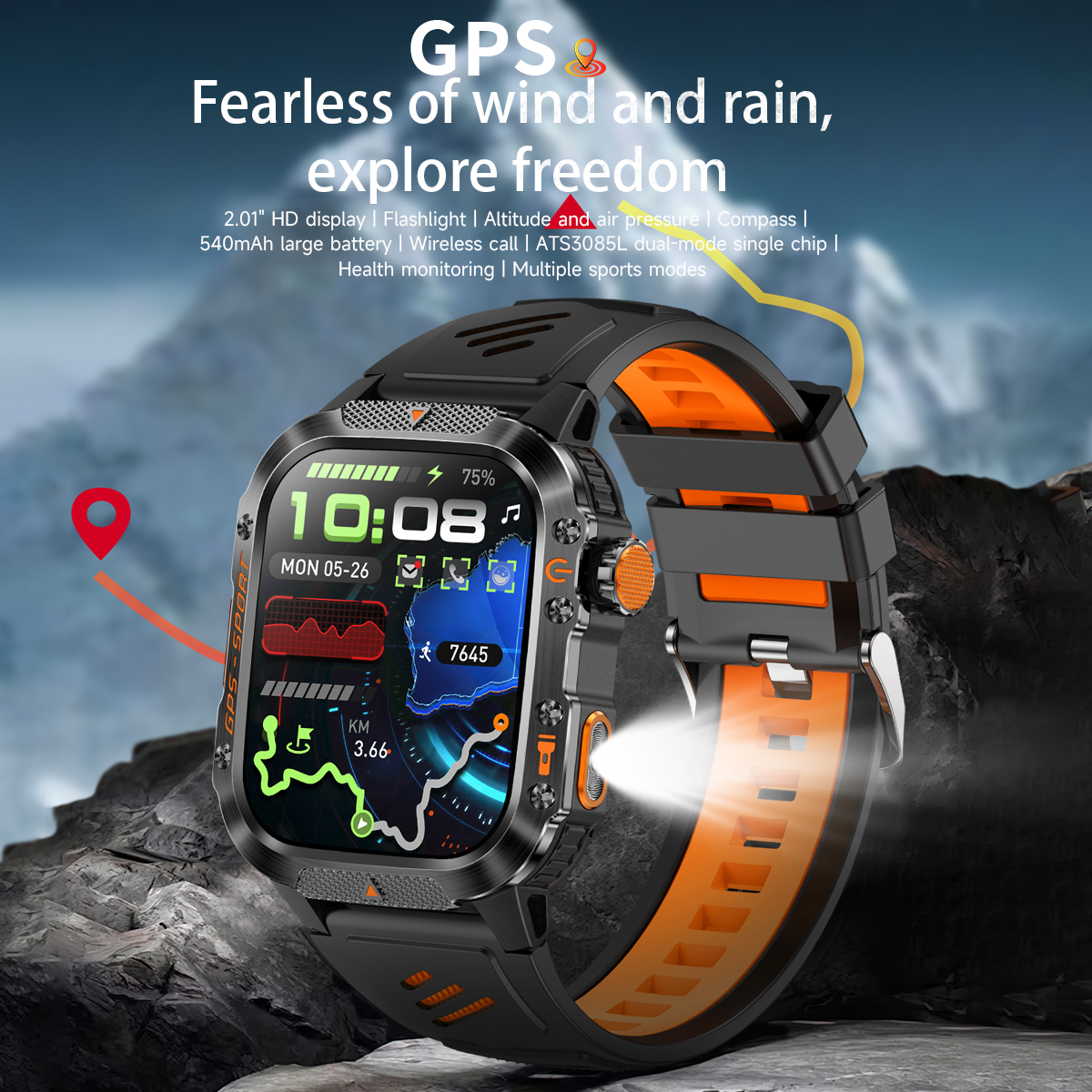 New GPS Smart Watch Bluetooth  - Outdoor Lighting Ip Rating recension och pris