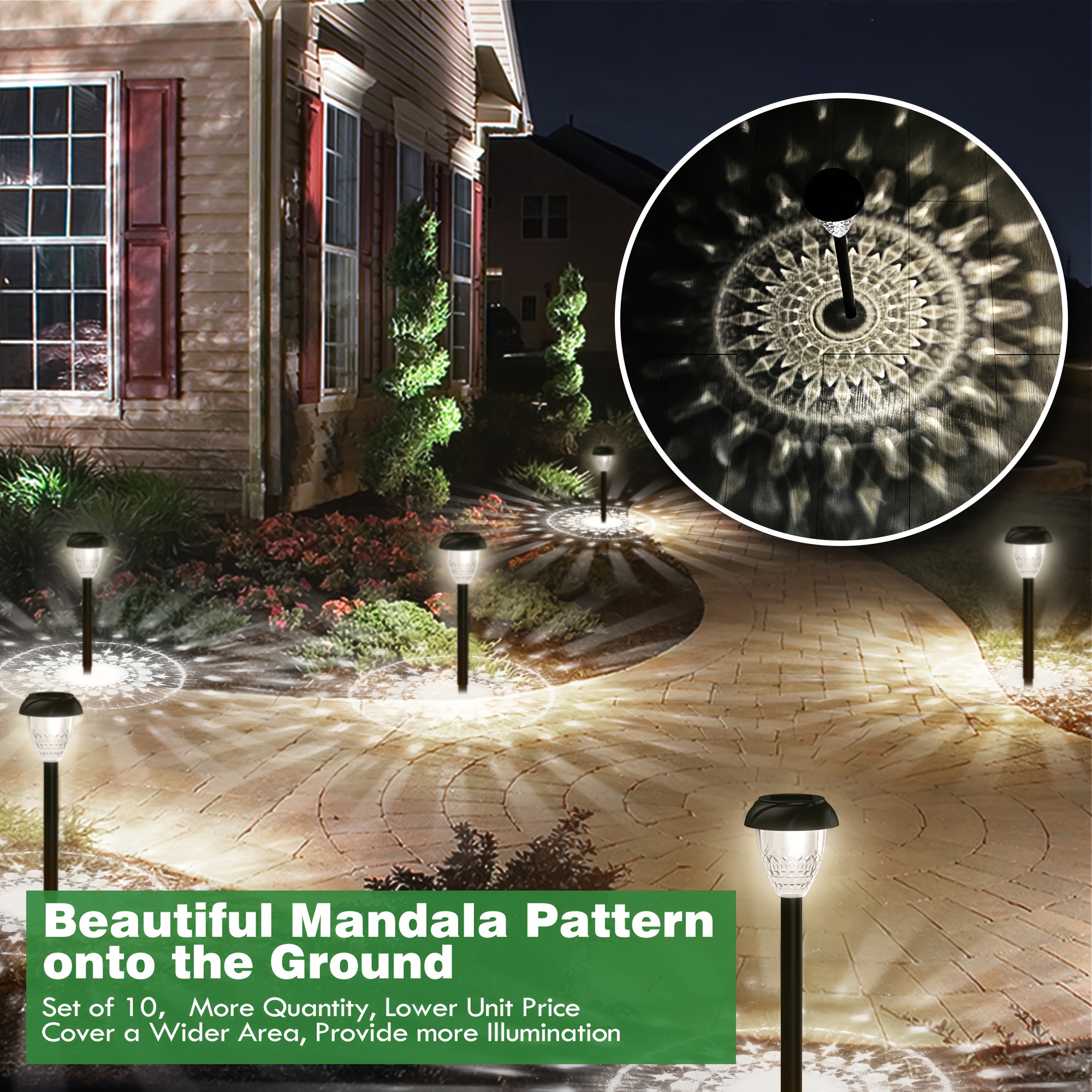 10pcs Solar Pathway Lights for - Ground Light Recessed recension och pris